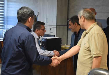 دیدار نوروزی مدیرعامل و معاونین شرکت قطعات توربین شهریار با همکاران مج...